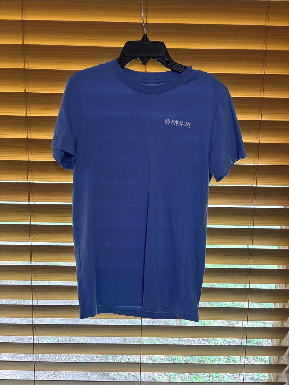Magellan Outdoors Men’s Blue Short Sleeve Crew Neck Shirt